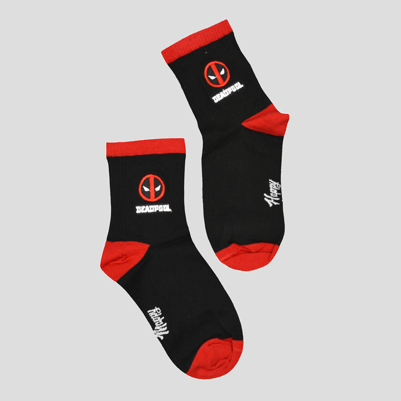 42742- جوراب ساق بلند اسکلتی هپی مپی مدل Deadpool (1) جوراب ساق بلند اسکلتی هپی مپی مدل Deadpool کد Nyn-463d6 - Image 1