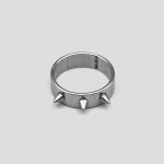 حلقه مدل Three Spikes رنگ نقره ای کد Grn-686d3 - Image 2