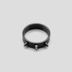 حلقه مدل Three Spikes رنگ مشکی کد Grn-686d3 - Image 2