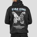 هودی اسکلتی طرح پروانه جادوگر مدل Take Time کد Abl-040d3 - Image 4
