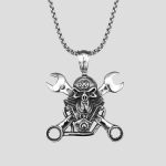 پلاک و گردنبند اسکلتی هارلی دیویدسون طرح جمجمه و آچار کد Njd-435d3 - Image 4