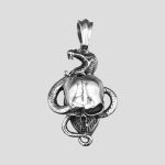پلاک و گردنبند جمجمه مدل Snake کد Njd-435d5 - Image 3