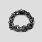 دستبند اسکلتی استیل مدل Tiger & Skulls کد Njd-744d2 - Image 3