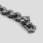 دستبند اسکلتی استیل مدل Tiger & Skulls کد Njd-744d2 - Image 2