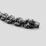 دستبند اسکلتی استیل مدل Tiger & Skulls کد Njd-744d2 - Image 7