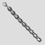 دستبند اسکلتی استیل مدل White Gems کد Njd-744d3 - Image 7