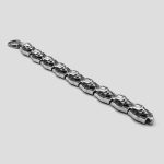 دستبند اسکلتی استیل مدل White Gems کد Njd-744d3 - Image 5