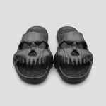 دمپایی اسکلتی مدل Angry Skull رنگ مشکی کد Drk-557d2 - Image 2