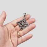 پلاک و گردنبند استیل گره سلتیک مدل Witches Knot کد Njd-435d6 - Image 3