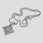 پلاک و گردنبند استیل گره سلتیک مدل Witches Knot کد Njd-435d6 - Image 2