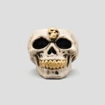 زیرسیگاری جمجمه ساده مدل Golden Skull کد Shah384 - Image 2