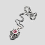 پلاک و گردنبند اسکلت مدل Pink Eye کد Vns-102d2 - Image 2