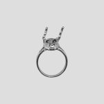 انگشتر استیل طرح گوزن مدل Gem eyes کد Vns657 - Image 3