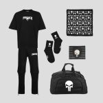پکیج اسکلتی طرح پانیشر مدل Marvel کد Blk-001