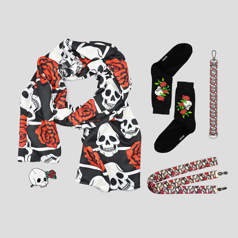 45096- پکیج اسکلتی مدل Skull And Rose (1) پکیج اسکلتی مدل Skull And Rose کد Blk-008 - Image 1