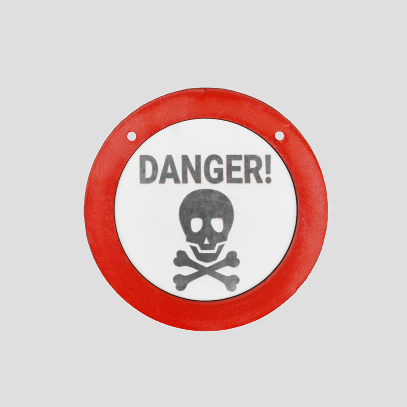 45606- استیکر دیواری اسکلتی چوبی مدل Danger (1) استیکر دیواری اسکلتی چوبی مدل Danger کد Dbm-817d3 - Image 1