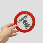 استیکر دیواری اسکلتی چوبی مدل Danger کد Dbm-817d3 - Image 3