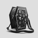 کیف دوشی اسکلتی طرح تابوت مدل Moon & Stars کد Dbm-575d5 - Image 3