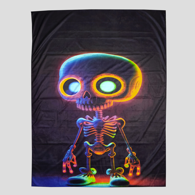 46183- بک دراپ بلک لایت مدل Skeleton Baby (1) بک دراپ بلک لایت مدل Skeleton Baby کد Dbm-511d5 (200×150 سانتیمتر) - Image 1
