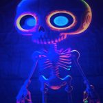 بک دراپ بلک لایت مدل Skeleton Baby کد Dbm-511d5 (200×150 سانتیمتر) - Image 2