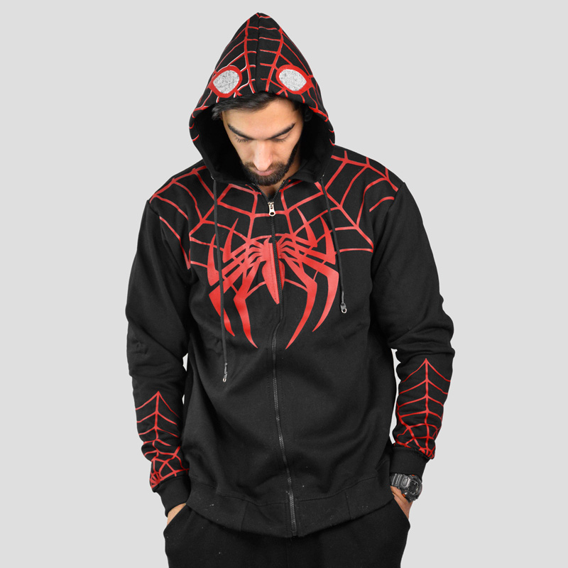 46329- سویشرت مرد عنکبوتی مدل Spiderman (1) سویشرت مرد عنکبوتی مدل Spiderman کد Spl-023d6 رنگ مشکی - Image 1
