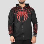 سویشرت مرد عنکبوتی مدل Spiderman کد Spl-023d6 رنگ مشکی - Image 3