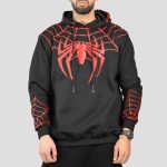 هودی مرد عنکبوتی مدل Spiderman کد Spl-538d7 رنگ مشکی