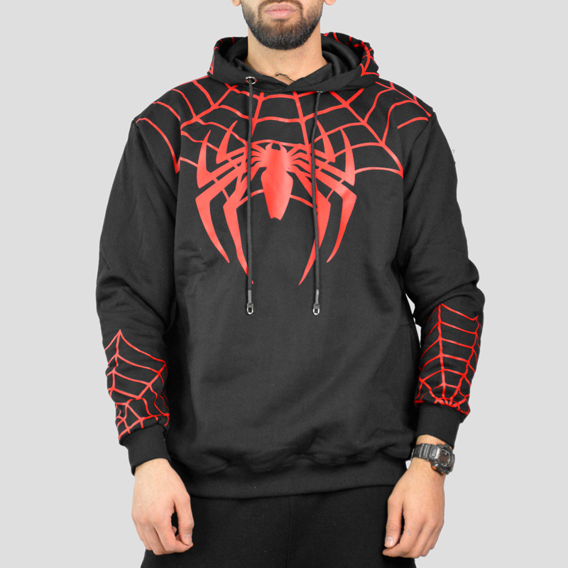 46355- هودی مرد عنکبوتی مدل Spiderman (1) هودی مرد عنکبوتی مدل Spiderman کد Spl-538d7 رنگ مشکی - Image 1