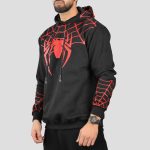هودی مرد عنکبوتی مدل Spiderman کد Spl-538d7 رنگ مشکی - Image 2