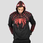 هودی مرد عنکبوتی مدل Spiderman کد Spl-538d7 رنگ مشکی - Image 5