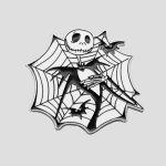 پین فلزی جک اسکلینگتون مدل Spider Web کد Moe-231d6