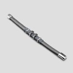 دستبند چرمی اسکلتی مدل Two Skulls کد Moe-346d4 - Image 6