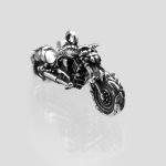 پلاک و گردنبند استیل موتور اسکلتی مدل Ghost Rider کد Fsi-525d6 - Image 2