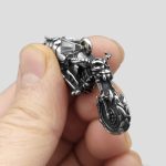 پلاک و گردنبند استیل موتور اسکلتی مدل Ghost Rider کد Fsi-525d6 - Image 5