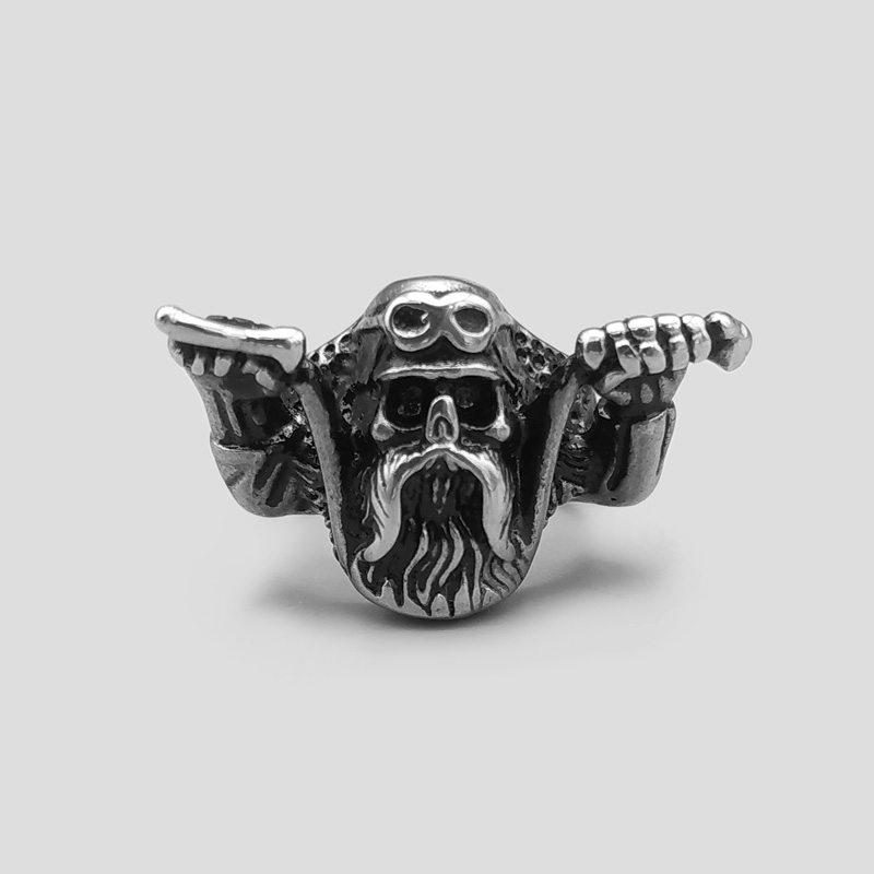 46629- انگشتر طرح اسکلت موتورسوار مدل Harley Rider (1) انگشتر طرح اسکلت موتورسوار مدل Harley Rider کد Fsi295 - Image 1