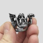 انگشتر طرح اسکلت موتورسوار مدل Harley Rider کد Fsi295 - Image 5