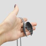 پلاک و گردنبند استیل طرح بال فرشته کد Njd-546d4 - Image 3