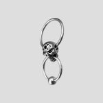 پیرسینگ حلقه اسکلتی مدل Double Rings کد Hsn-735d2