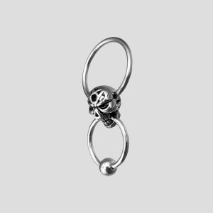 پیرسینگ حلقه اسکلتی مدل Double Rings کد Hsn-735d2
