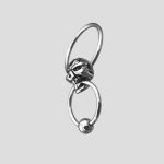 پیرسینگ حلقه اسکلتی مدل Double Rings کد Hsn-735d2 - Image 5