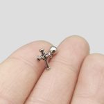 پیرسینگ طرح صلیب مدل Tiny Cross کد Hsn-489d3 - Image 3