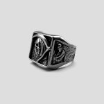 انگشتر اسکلت فرشته مرگ مدل Skull Angels کد Njd307 - Image 3