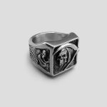 انگشتر اسکلت فرشته مرگ مدل Skull Angels کد Njd307 - Image 5
