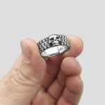 حلقه اسکلتی استیل مدل Tiny-Skulls کد Njd307 - Image 4