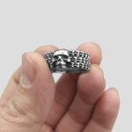 حلقه اسکلتی استیل مدل Tiny-Skulls کد Njd307 - Image 5