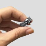 حلقه اسکلتی استیل مدل Tiny-Skulls کد Njd307 - Image 6