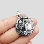 پلاک و گردنبند استیل اسکلتی مدل Liberty Coin کد Njd-874d2 - Image 3