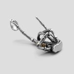 پلاک و گردنبند دست اسکلت مدل Rock Hand کد Njd-874d3 - Image 4