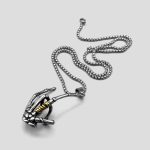 پلاک و گردنبند دست اسکلت مدل Rock Hand کد Njd-874d3 - Image 6