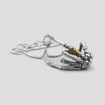 پلاک و گردنبند دست اسکلت مدل Rock Hand کد Njd-874d3 - Image 3